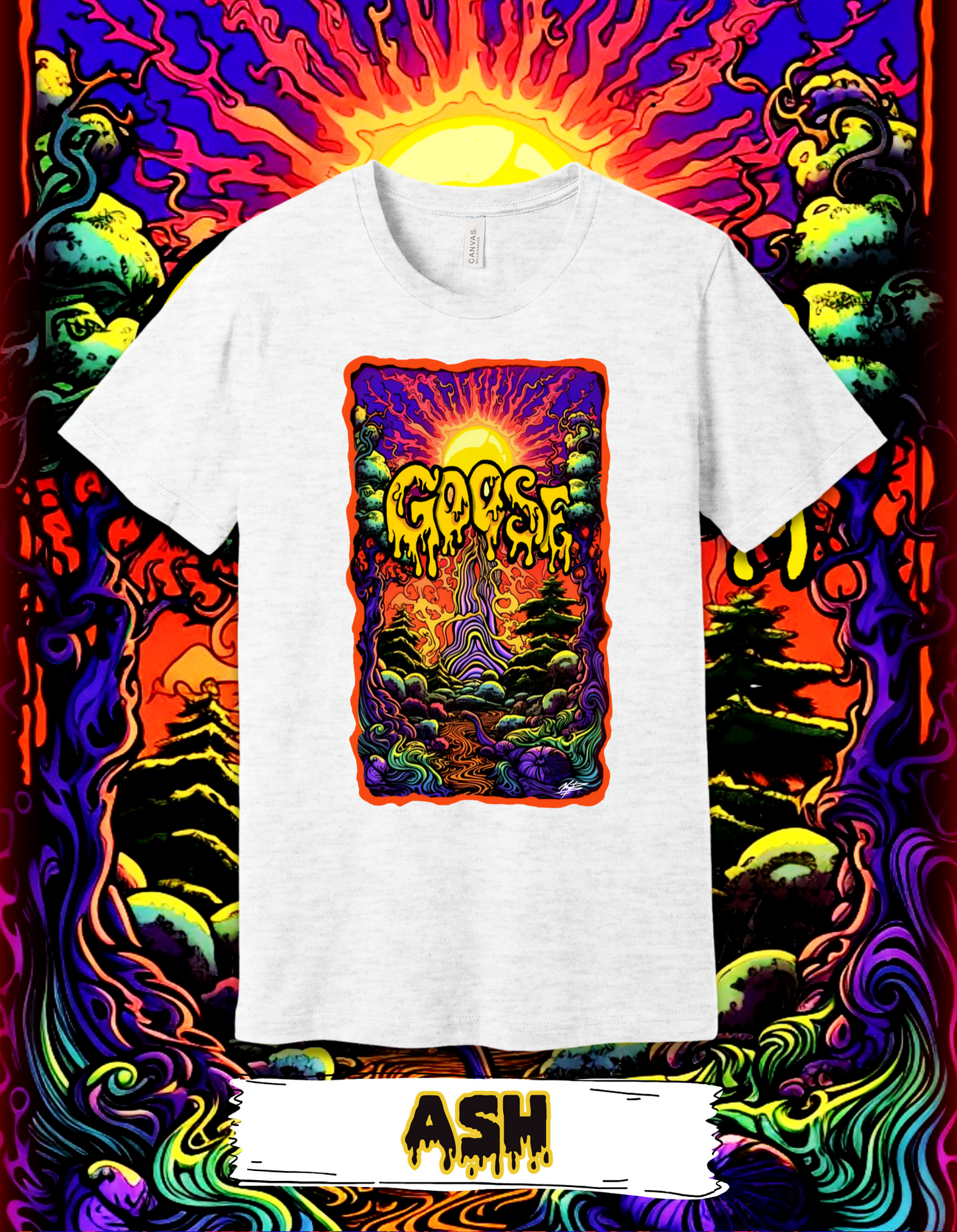 Goose Dripfield Poster Lot T-Shirt - Mudddy River Studio Artist Collection