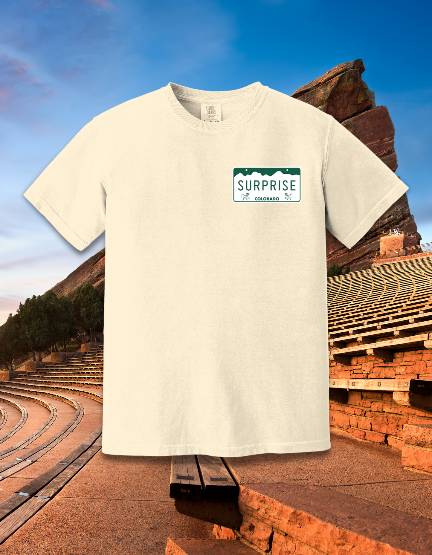 Widespread Panic - Red Rocks Painting "Surprise Valley" Lot T-Shirt - Billy Hodes Artist Collection