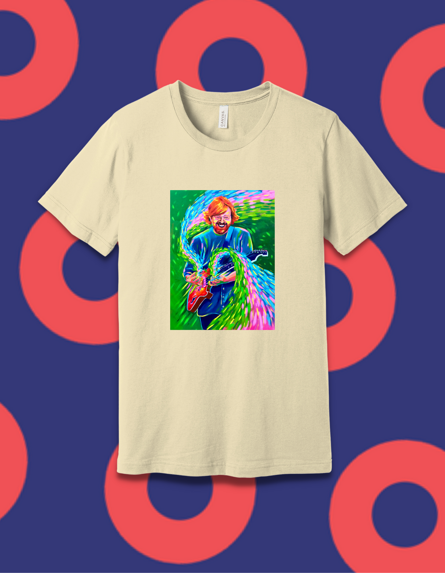 Trey Anastasio Painting "Waves" Lot T-Shirt - Billy Hodes Phish Artist Collection