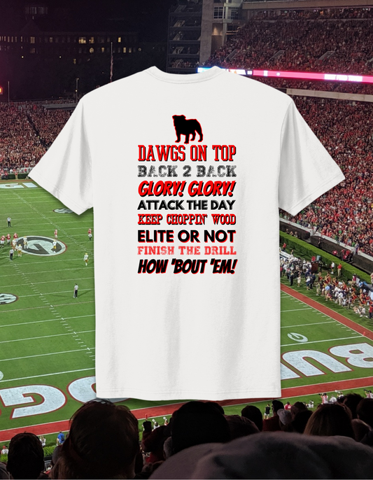 UGA Quotes - UGA College Football Sports Fanatic T-Shirt